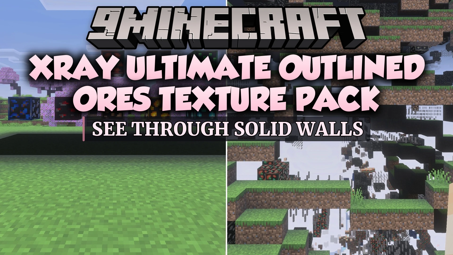 XRay Ultimate Outlined Ores Texture Pack (26.x, 1.21) – See Hidden Ores Through Solid Walls
