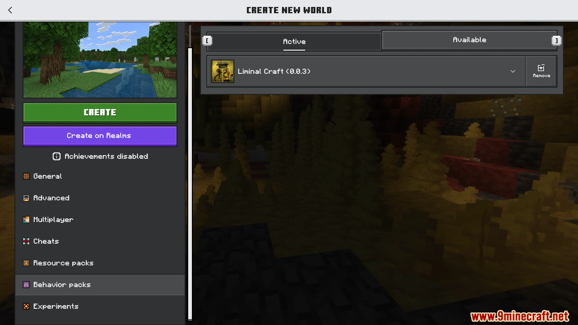 Liminal Craft Backrooms Addon (26.x, 1.21) – Build Scary Backrooms Sandbox Worlds — screenshot 1