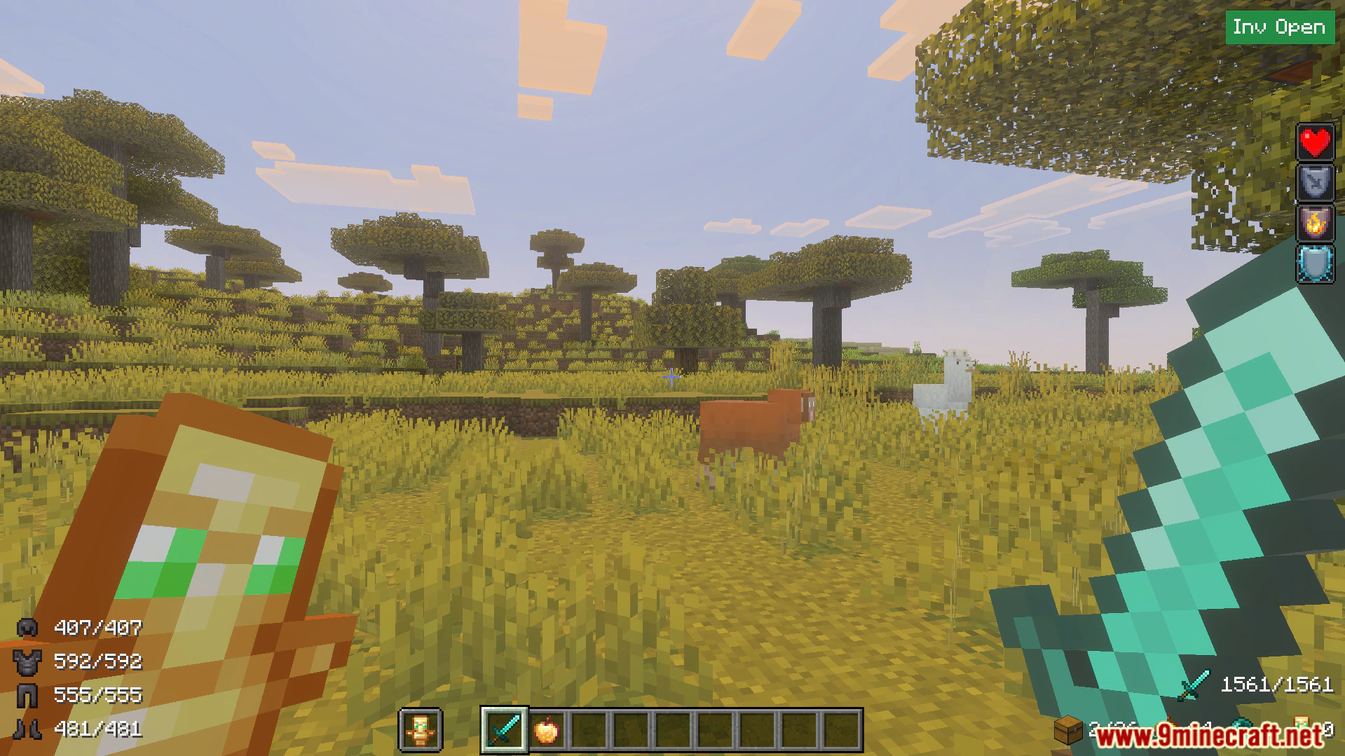 Utility HUD Texture Pack (26.x, 1.21) – Track Armor Durability And Potion Effects — screenshot 4