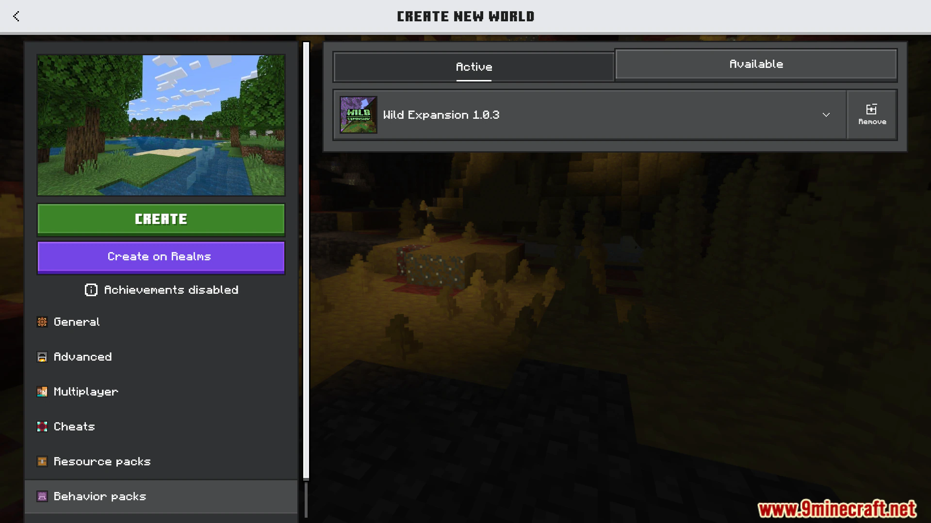 Wild Expansion Addon (26.x, 1.21) – Six Custom Biomes And Updated Vanilla Landscapes — screenshot 1