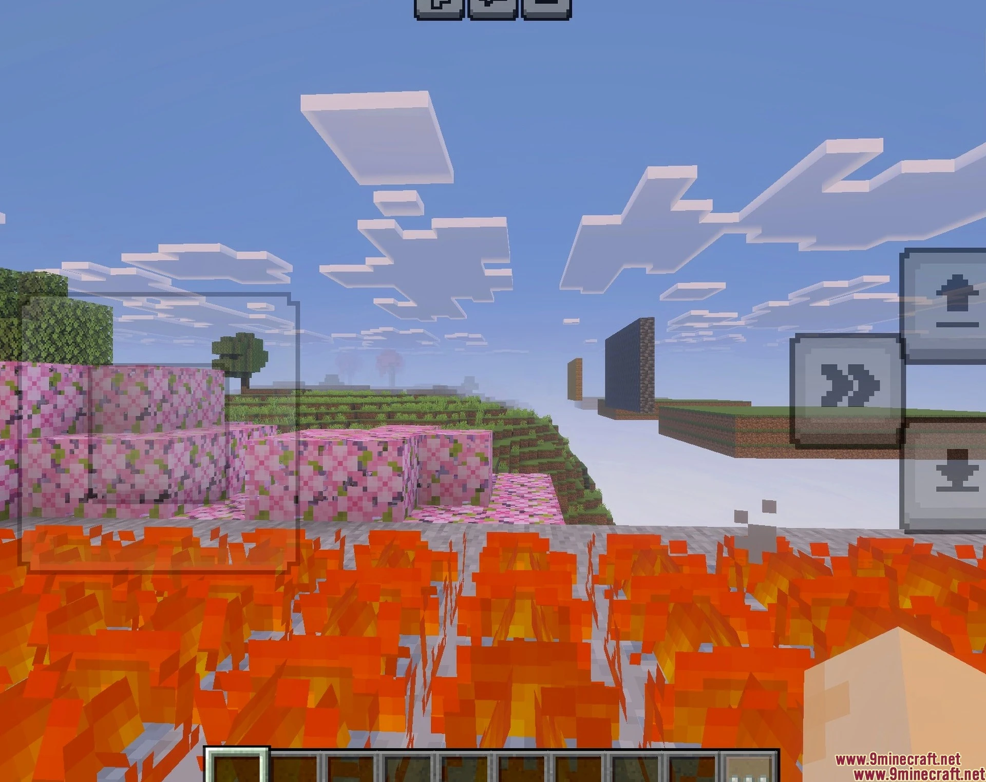 Low Fire Texture Pack (26.x, 1.21) – Adjustable Fire Height Sliders — screenshot 2