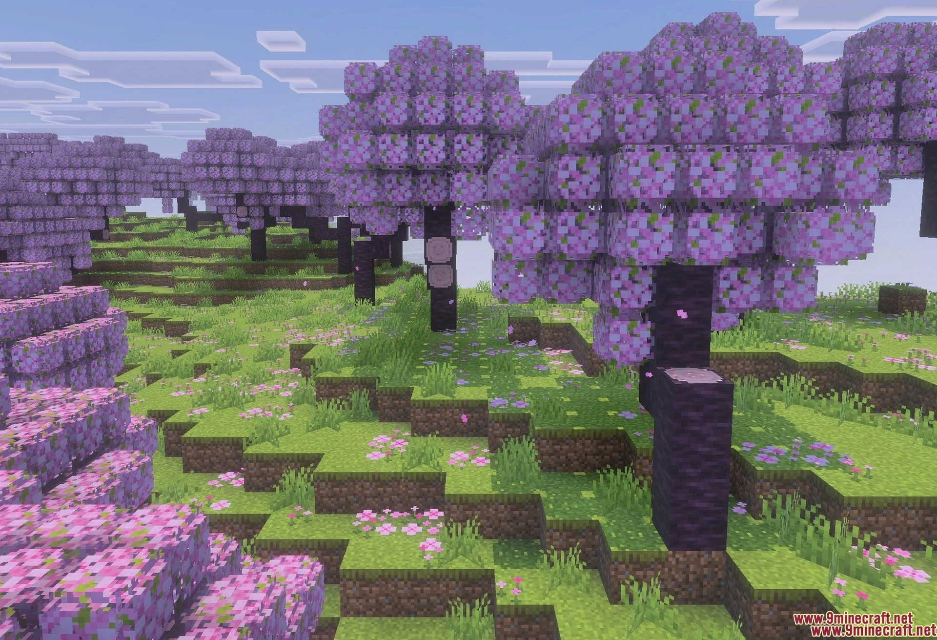 Trees Plus+ Better Texture Pack (1.21, 1.20) – Realistic Bushy Foliage — screenshot 1