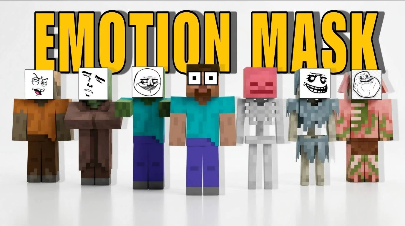 Emotion Mask Addon (26.x) – Wear Thirty-Two Fun Face Masks and Custom Designs — screenshot 1