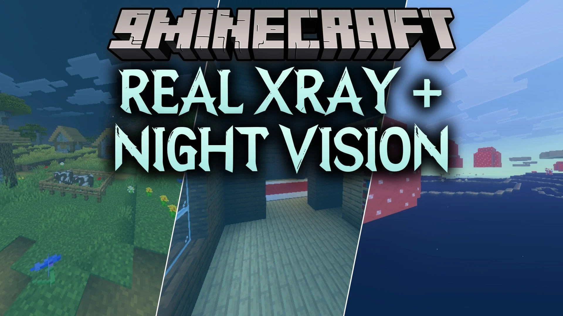 Real Xray + Night Vision Shader (26.x, 1.21) – Glowing Ore Textures