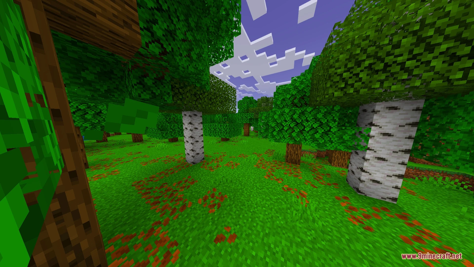 Colorful Visuals Shader (26.x) – Neon Green Grass and Deep Purple Skies — screenshot 3