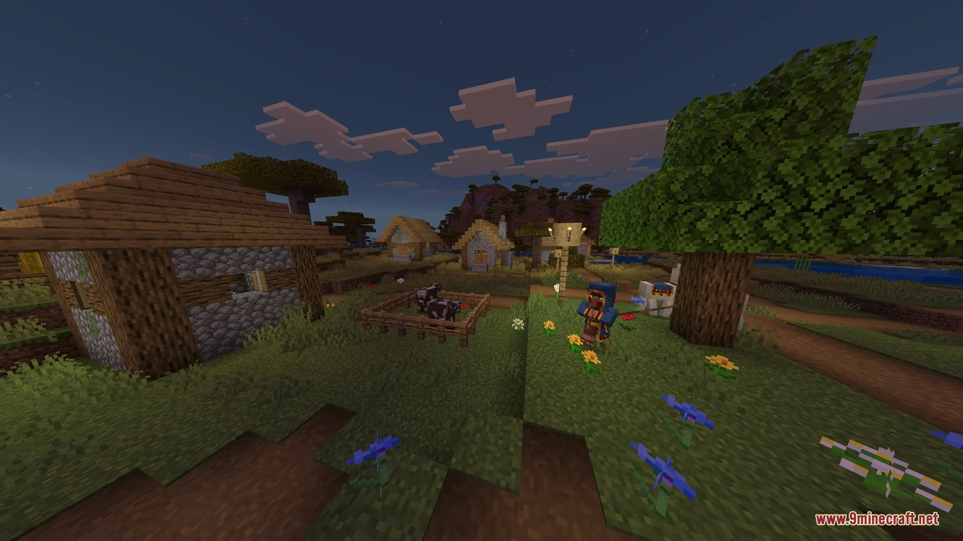 Sun & Moon Path Shader (26.x, 1.21) – Diagonal Sunsets and Skybox Bloom — screenshot 5