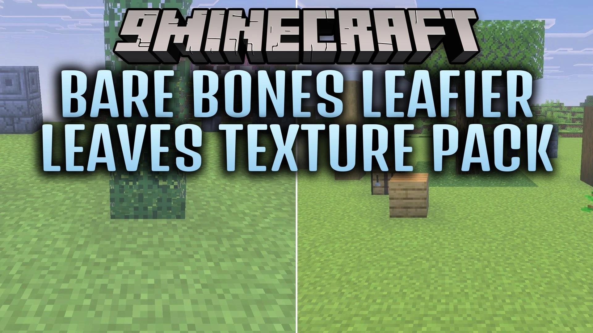 Bare Bones Leafier Leaves Texture Pack (26.x) – Cleaner Tree Foliage for Forests