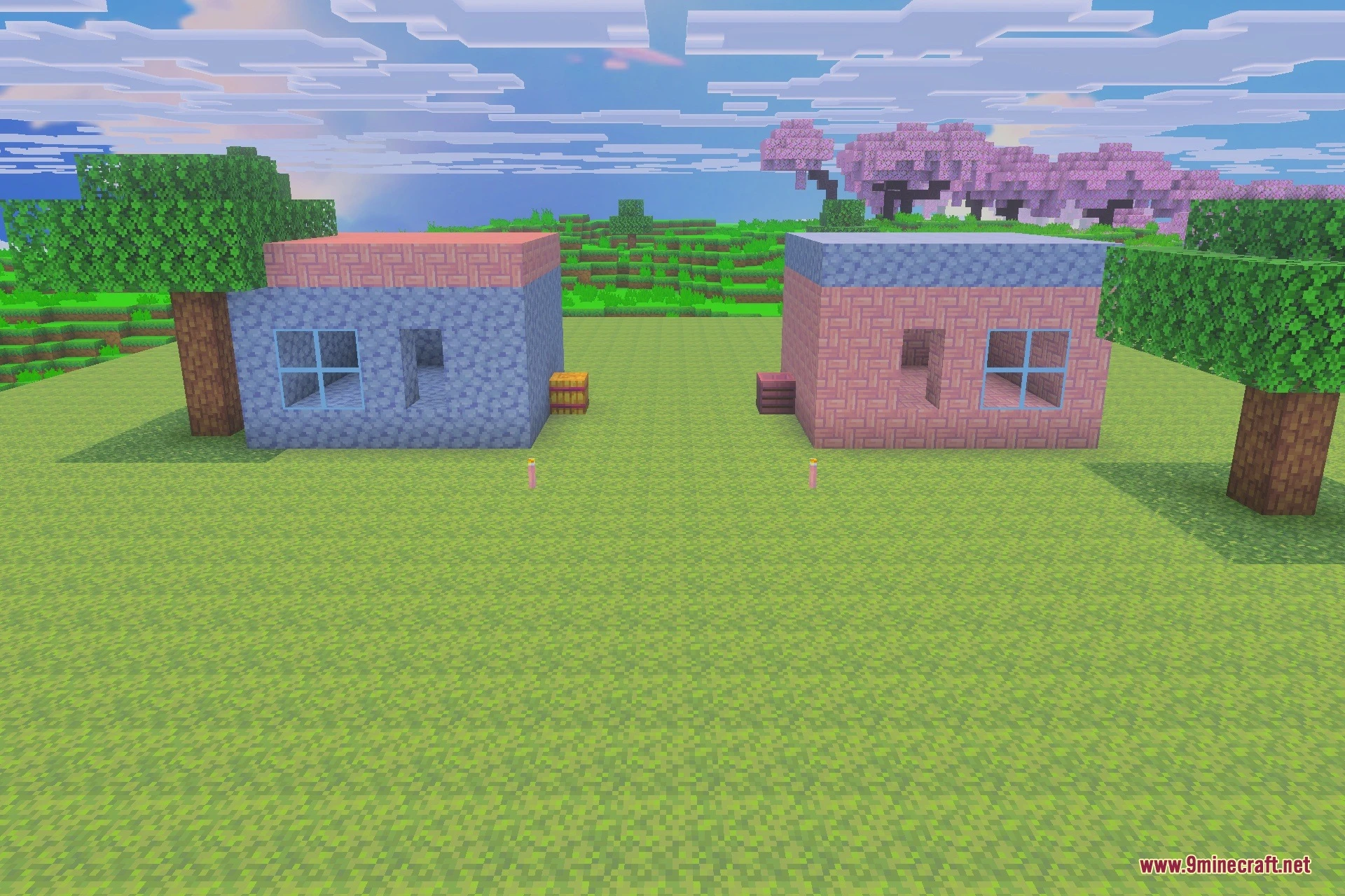 Valoria V2 16x Texture Pack (26.x) – Purple Pastel PvP Visuals with Short Swords — screenshot 2