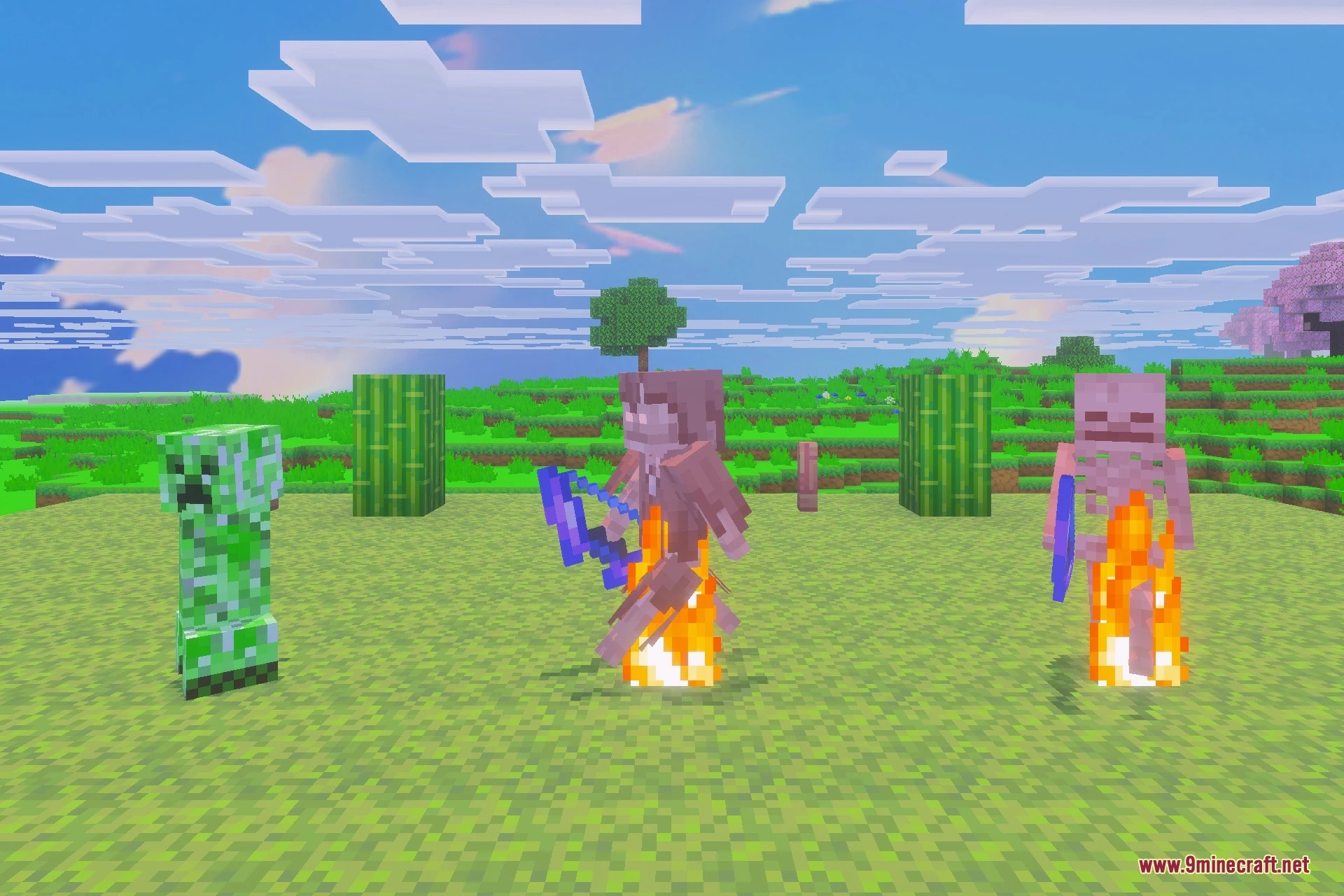 Valoria V2 16x Texture Pack (26.x) – Purple Pastel PvP Visuals with Short Swords — screenshot 4