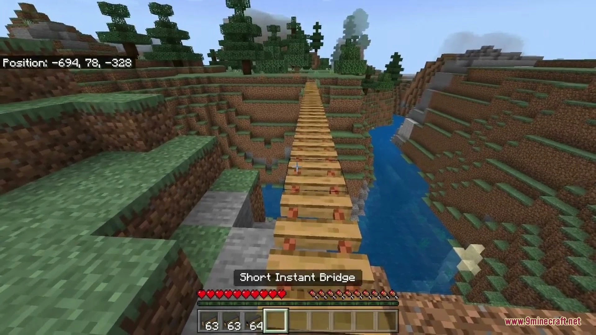 Bedrock Bridging Addon (1.21) – Build Bridges Automatically Across Deep Gaps — screenshot 1