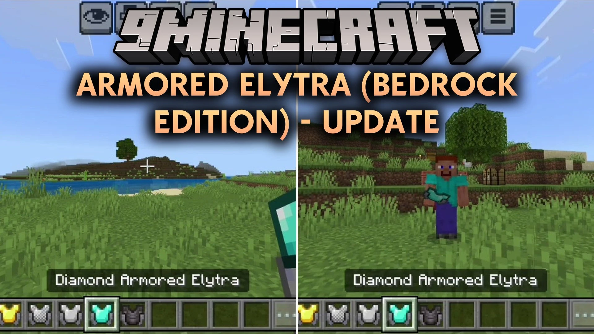 Armored Elytra Bedrock Edition – Update Addon (1.21) – Combine Armor
