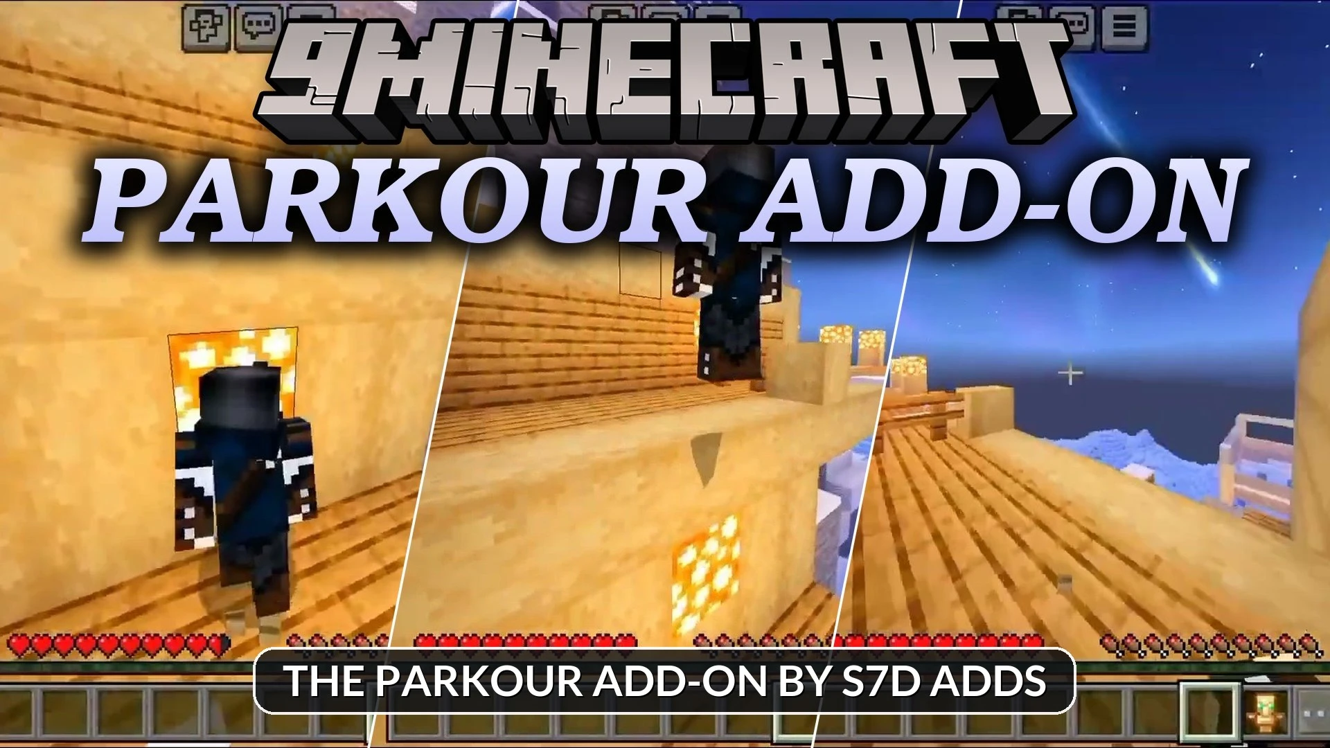 Parkour by Se7enDaysStudio Addon (26.x, 1.21) – Roll, Slide, Vault, and Wallrun