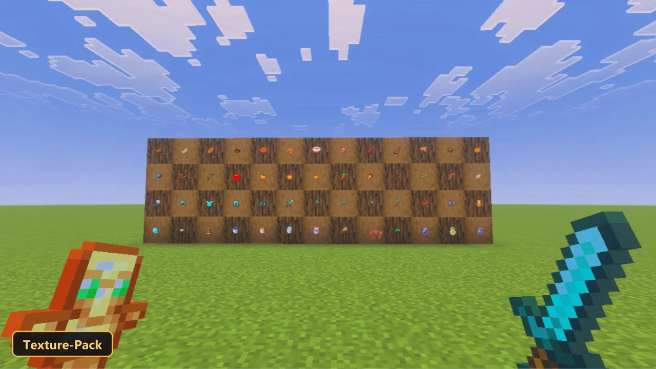 Small Items (26+) – MCPE/Bedrock Texture Pack — screenshot 2