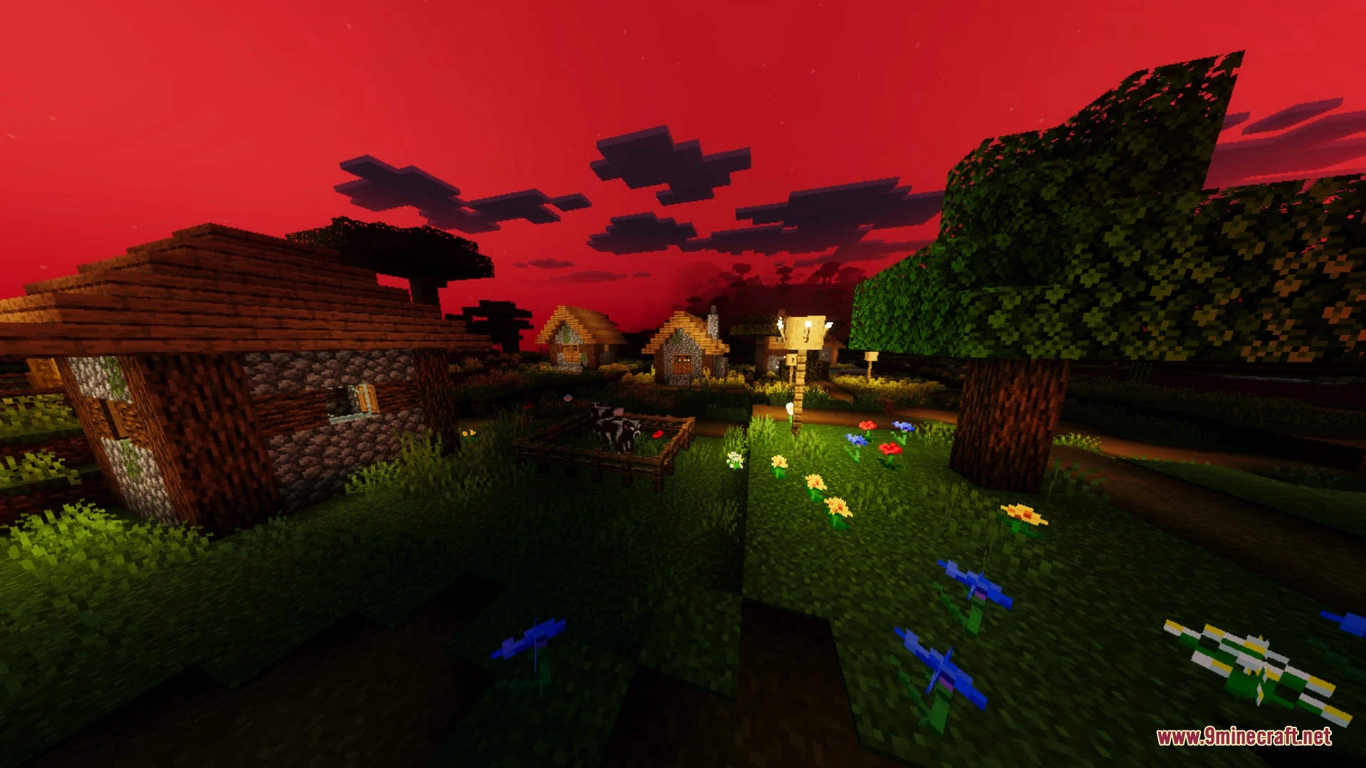Stanger Things Fragment Visual Shader (26.x) – Dark Red Skybox for Bedrock — screenshot 4