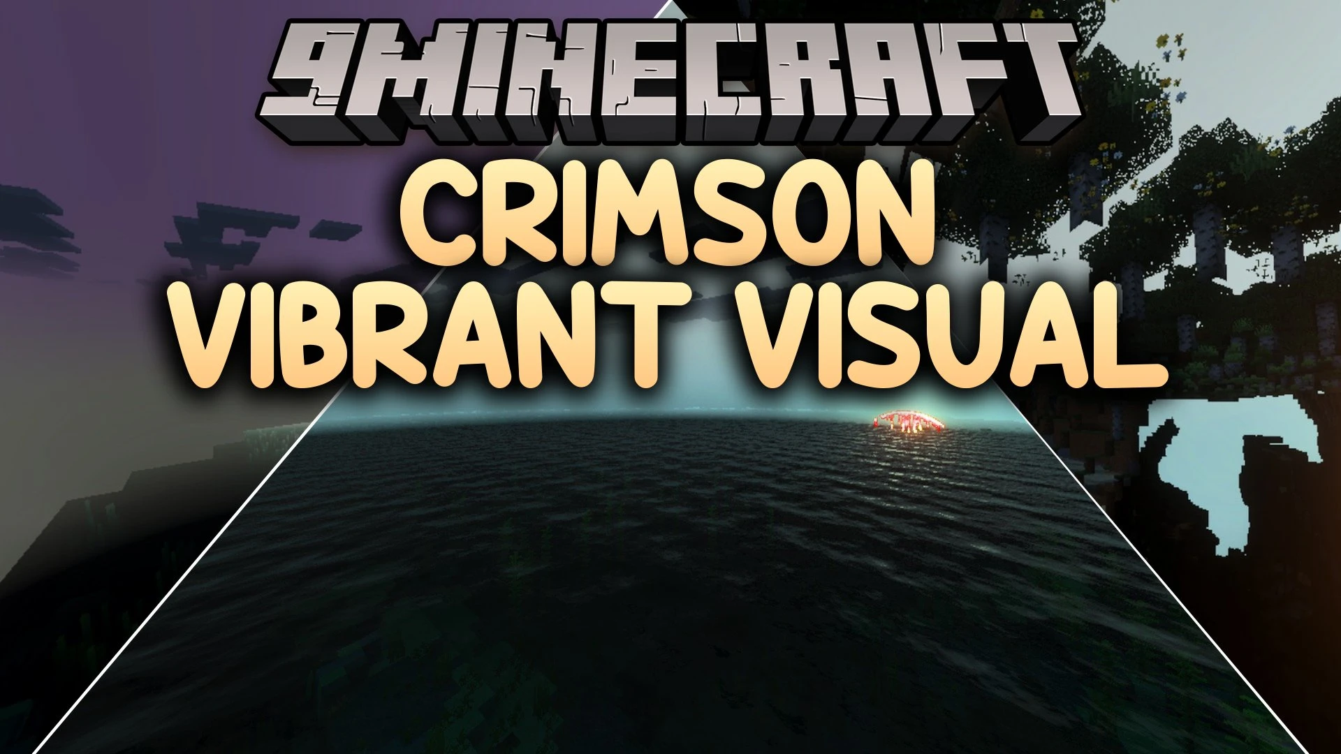 Crimson Vibrant Visual Shader (26.x) – Rich Crimson Color Grading on Bedrock