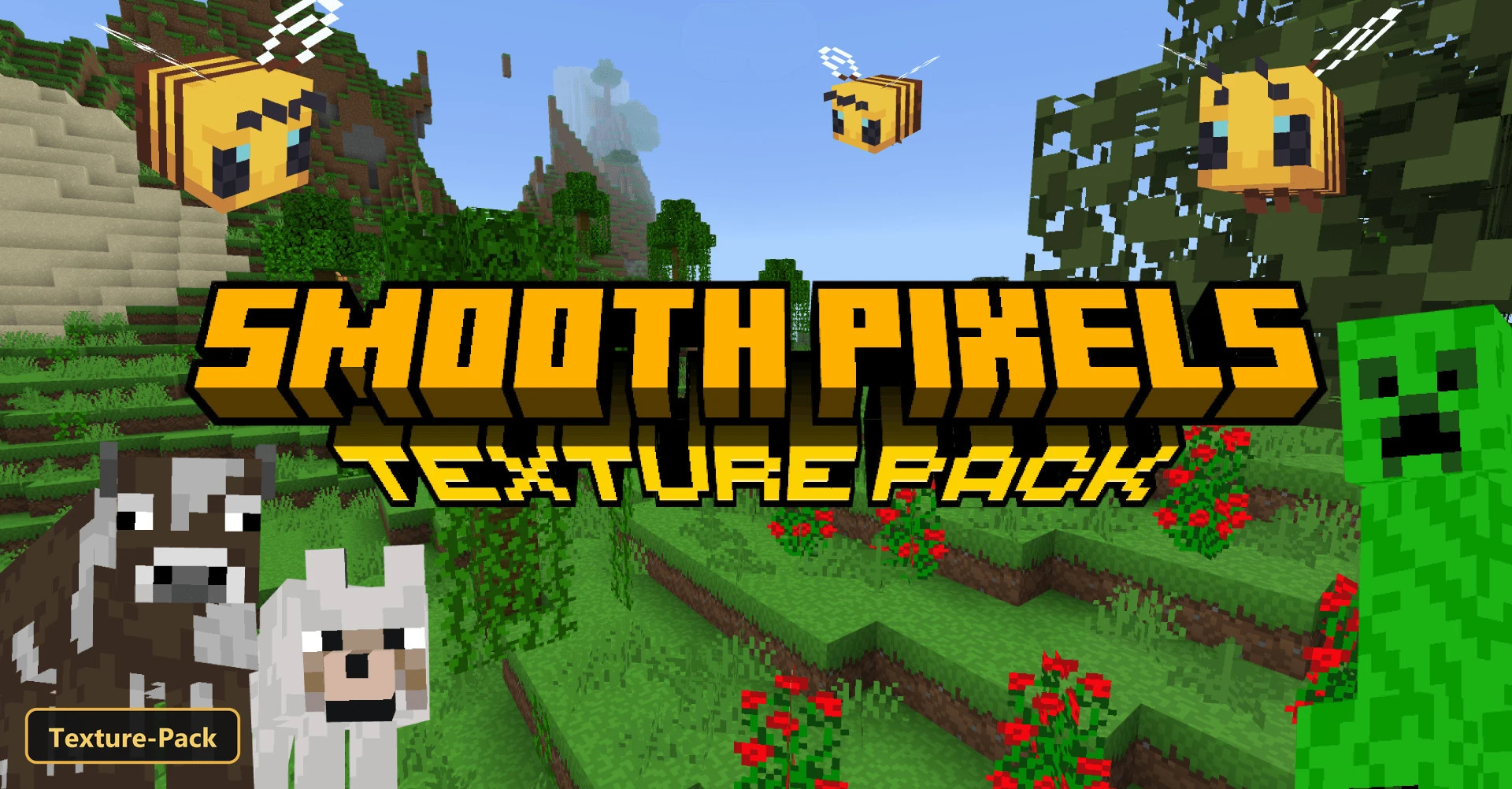 Smooth Pixels Texture Pack (26+) – MCPE/Bedrock Texture Pack