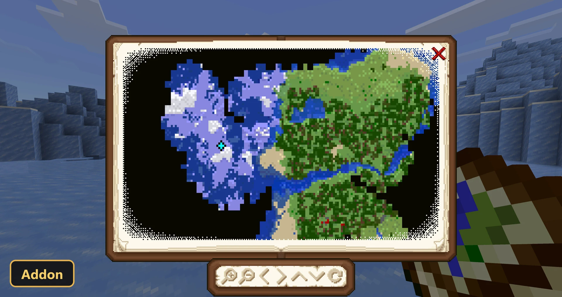 Magnificent Minimap (26+, 1.21) – MCPE/Bedrock Addon — screenshot 1