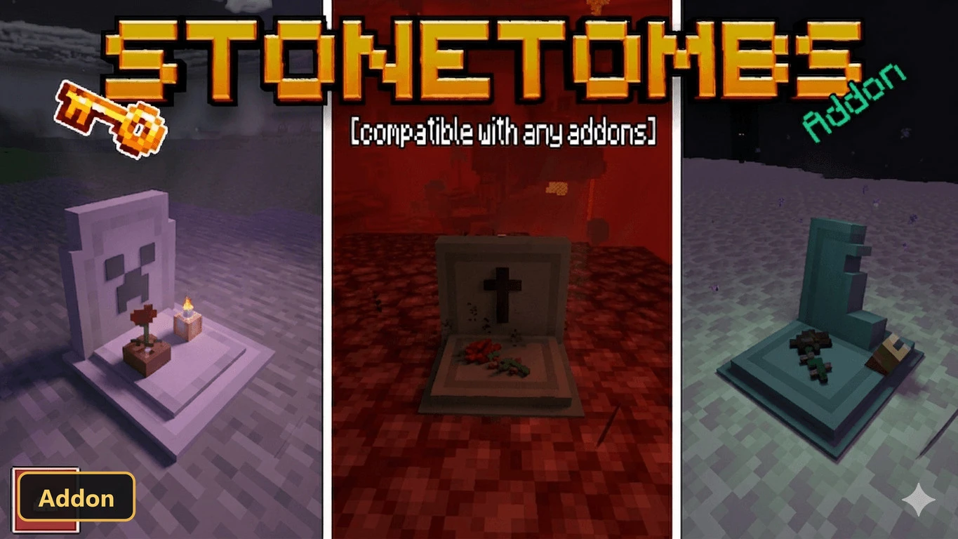 StoneTombs (26+, 1.21) – MCPE/Bedrock Addon