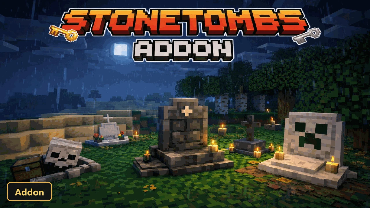 StoneTombs (26+, 1.21) – MCPE/Bedrock Addon — screenshot 3
