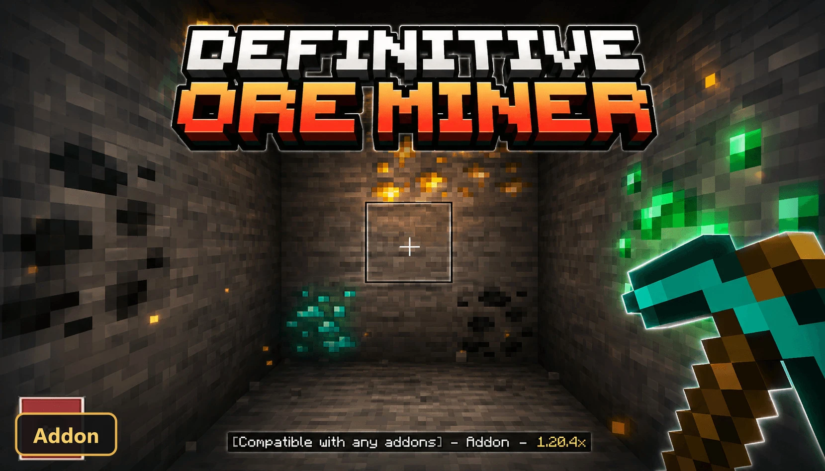 Definitive Ore Miner (26+, 1.21) – MCPE/Bedrock Addon