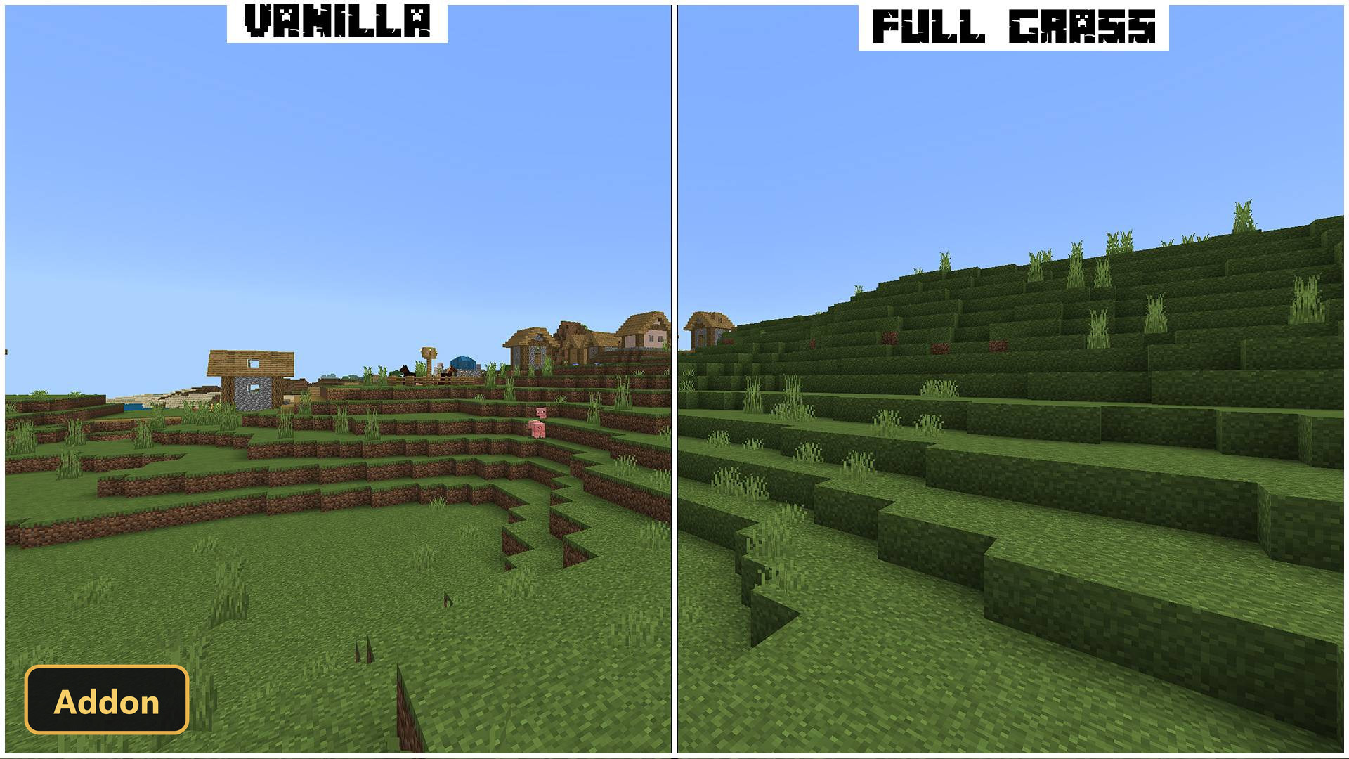 Full Grass (26+, 1.21) – MCPE/Bedrock Addon — screenshot 1