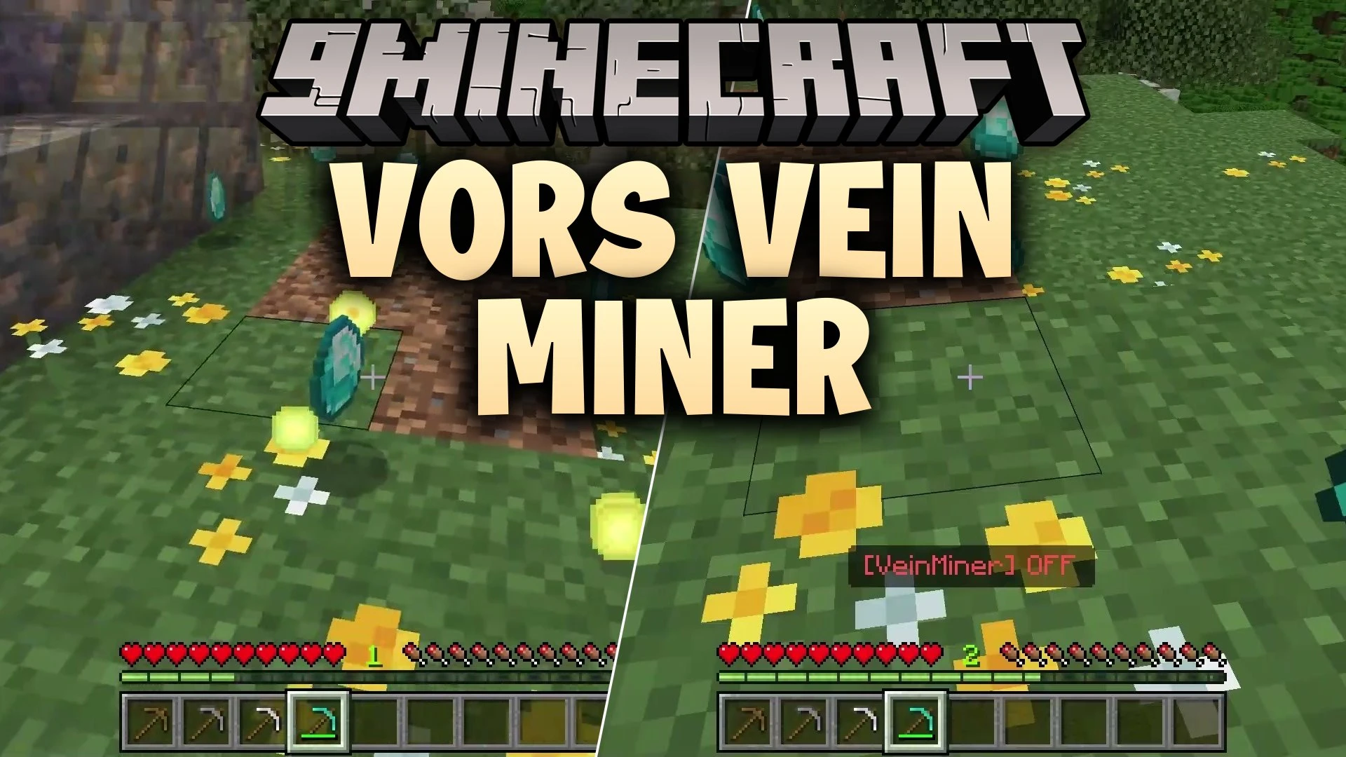 Vors Vein Miner Addon (26.x, 1.21) – Instantly Mine Connected Ore Veins — screenshot 1