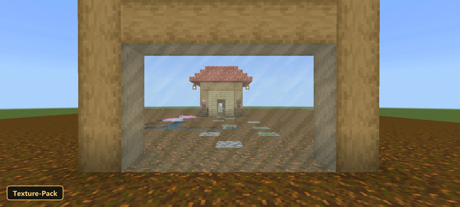 Realism Glass-Connected Glass (26+) – MCPE/Bedrock Texture Pack — screenshot 2
