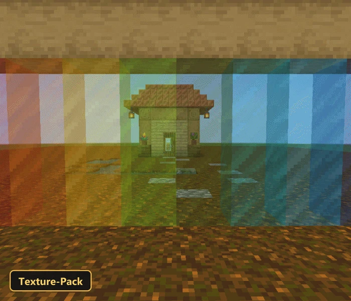 Realism Glass-Connected Glass (26+) – MCPE/Bedrock Texture Pack — screenshot 7