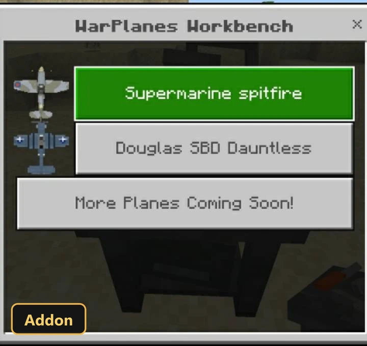 WW2 War Planes (26+, 1.21) – MCPE/Bedrock Addon — screenshot 1