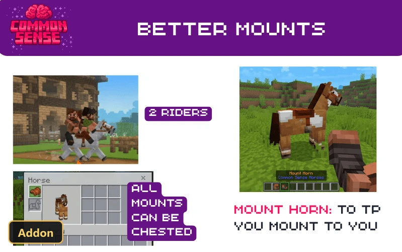 Common Sense (26+) – MCPE/Bedrock Addon — screenshot 3