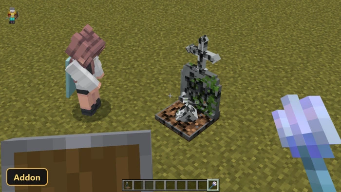 GraveStones (26+, 1.21) – MCPE/Bedrock Addon — screenshot 2