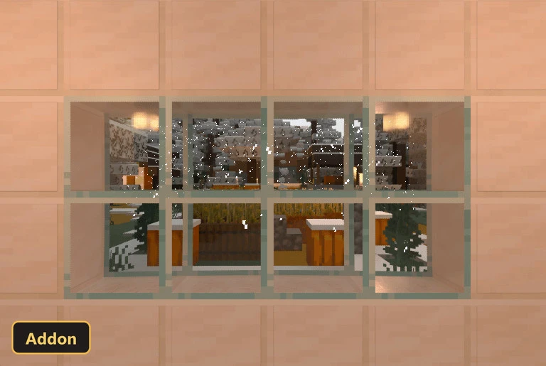 Connected Glasses (26+, 1.21) – MCPE/Bedrock Addon — screenshot 1
