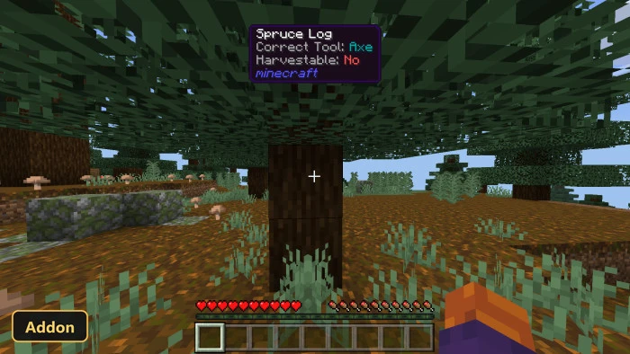 Poggys Whats That Tooltip Addon (26+, 1.20) – MCPE/Bedrock Addon