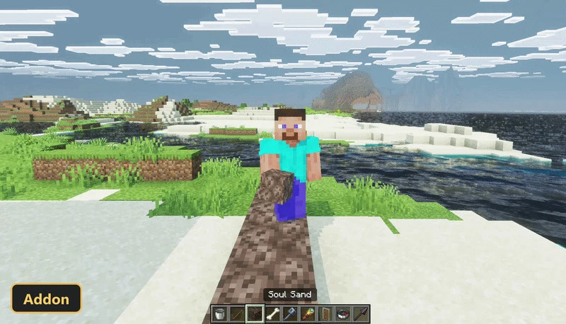 Free Look (26+, 1.21) – MCPE/Bedrock Addon — screenshot 3