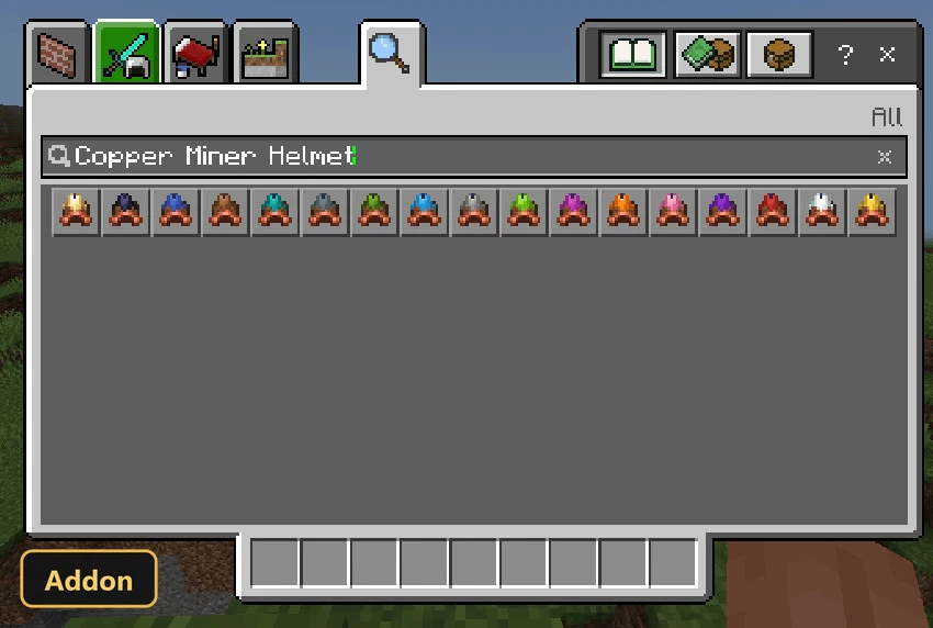 True Miner Helmet (26+, 1.21) – MCPE/Bedrock Addon — screenshot 1
