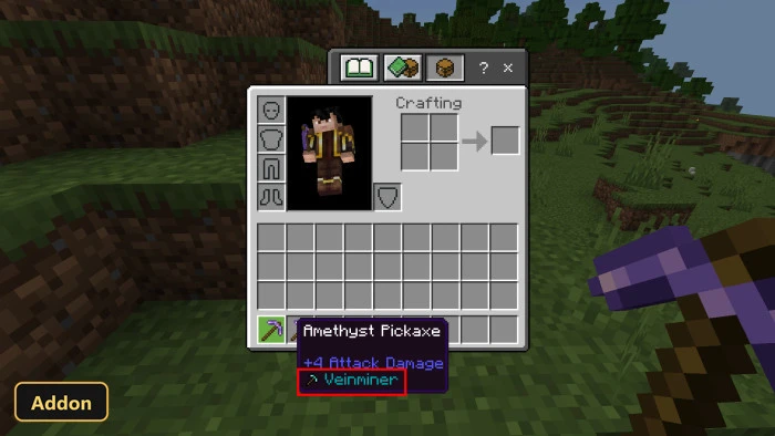 True Veinminer (26+, 1.21) – MCPE/Bedrock Addon — screenshot 1