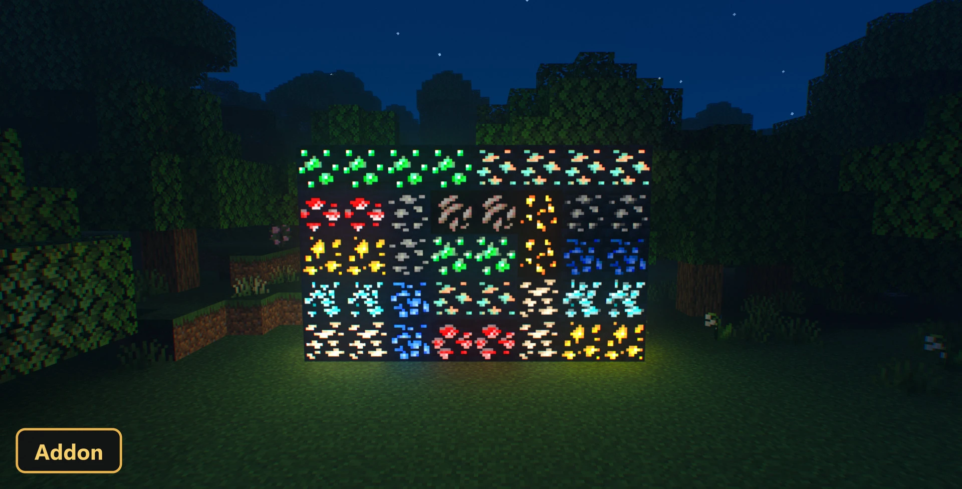Seraphic Glowing Ores (26+, 1.21) – MCPE/Bedrock Addon