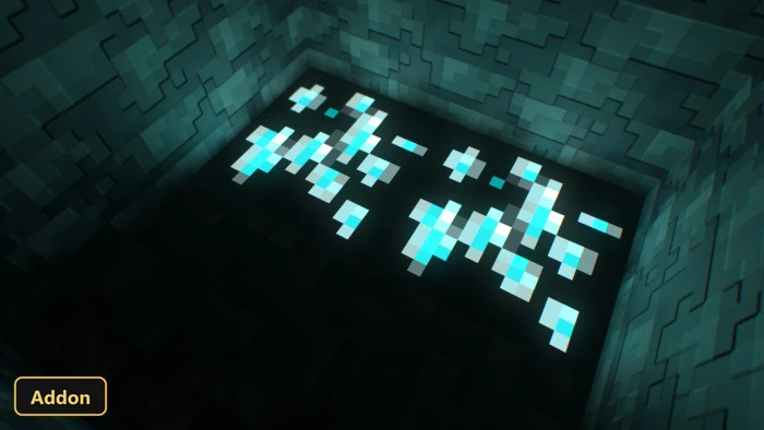 Seraphic Glowing Ores (26+, 1.21) – MCPE/Bedrock Addon — screenshot 1