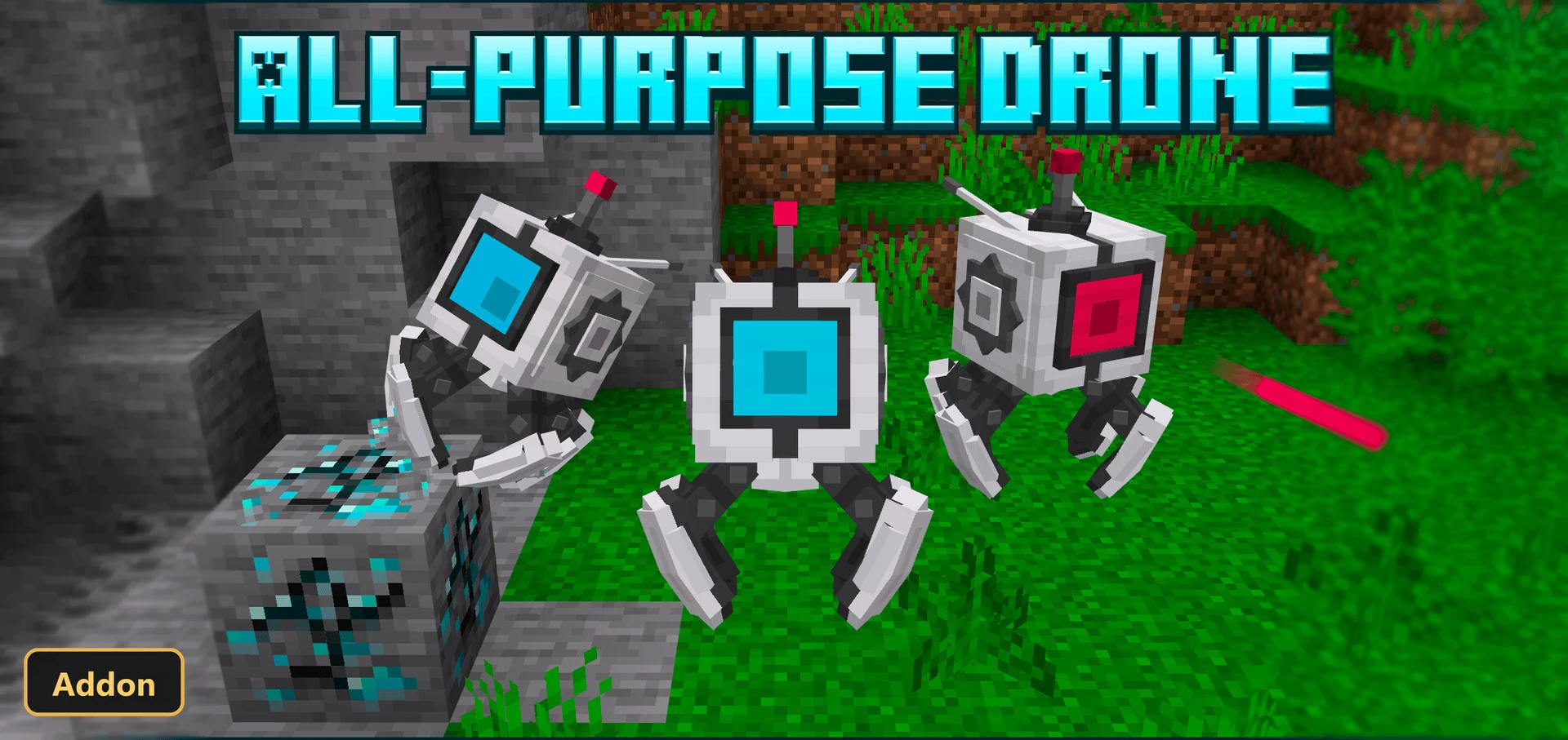 All-Purpose Drone (26+, 1.21) – MCPE/Bedrock Addon