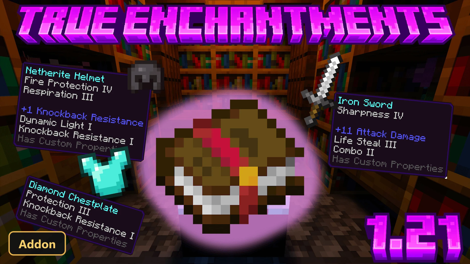 Enchantments (26+, 1.21) – MCPE/Bedrock Addon