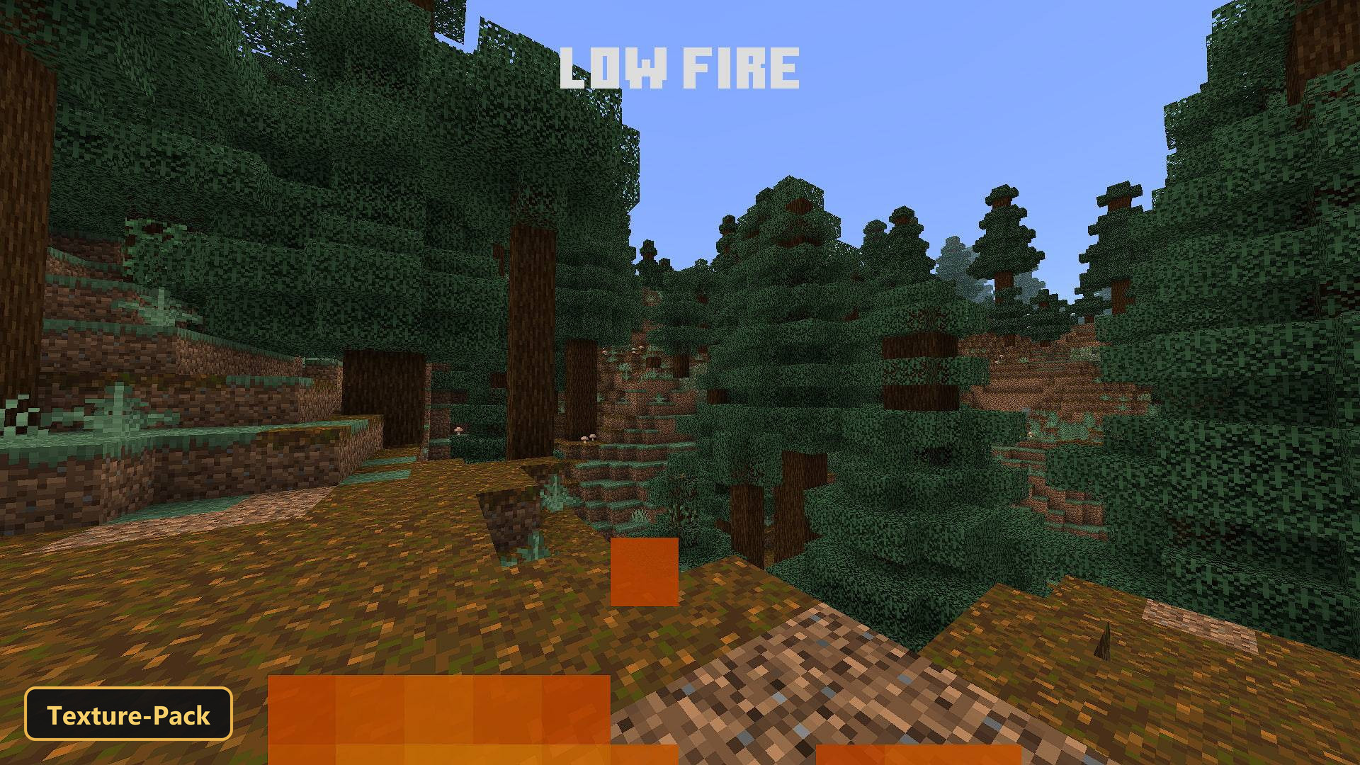 PandaMine's Better Low Fire (26+) – MCPE/Bedrock Texture Pack — screenshot 3