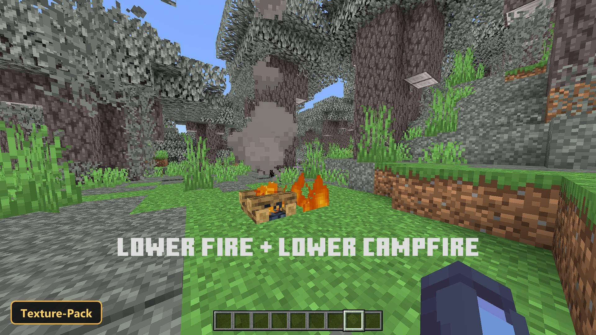 PandaMine's Better Low Fire (26+) – MCPE/Bedrock Texture Pack — screenshot 5