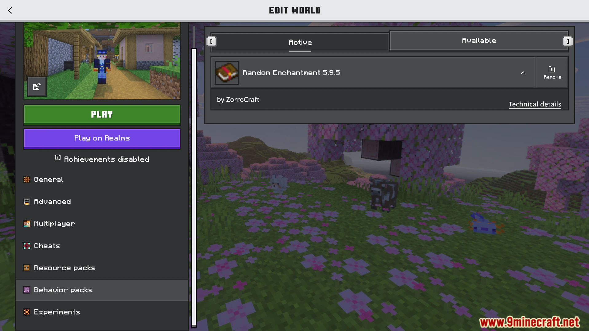 Random Enchantment Addon (26.x, 1.21) – Gain Random Enchantments From Breaking Blocks — screenshot 1