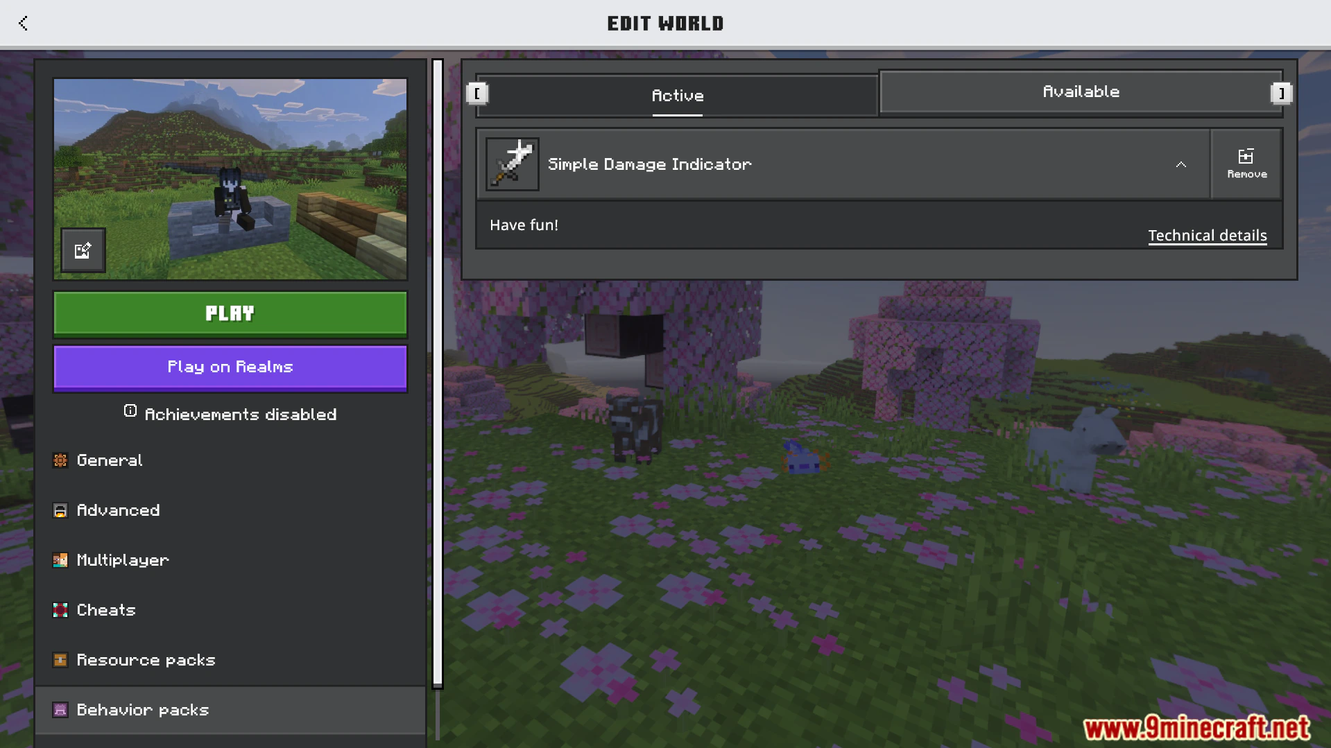 Simple Damage Indicator Addon (26.x, 1.21) – Track Exact Damage Numbers During Battles — screenshot 1