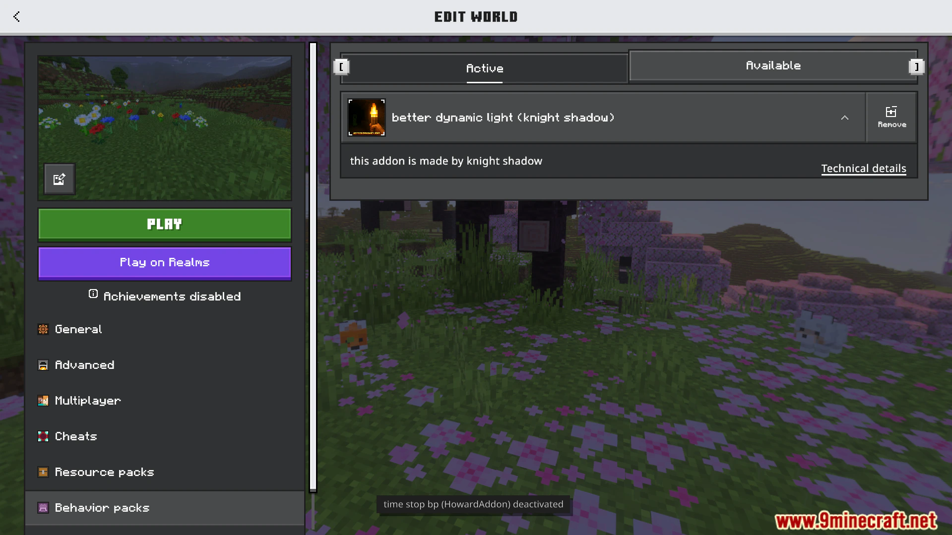 Better Dynamic Light Addon (26.x, 1.21) – Realtime Handheld Light Sources For Dark Caves — screenshot 1