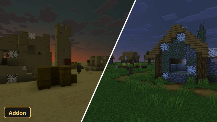 Village Generator (26+, 1.21) – MCPE/Bedrock Addon — screenshot 3