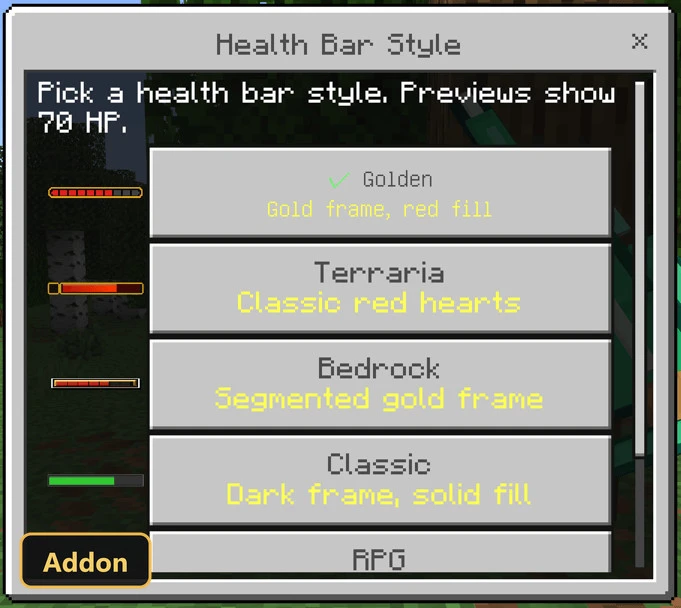 Health Bars (26+) – MCPE/Bedrock Addon — screenshot 4