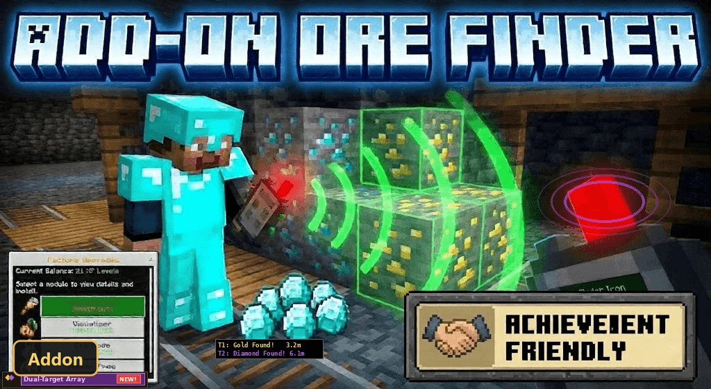 Ore Finder (26+) – MCPE/Bedrock Addon