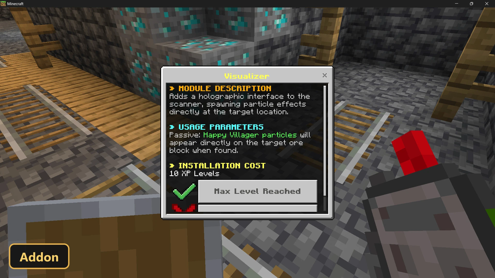 Ore Finder (26+) – MCPE/Bedrock Addon — screenshot 4