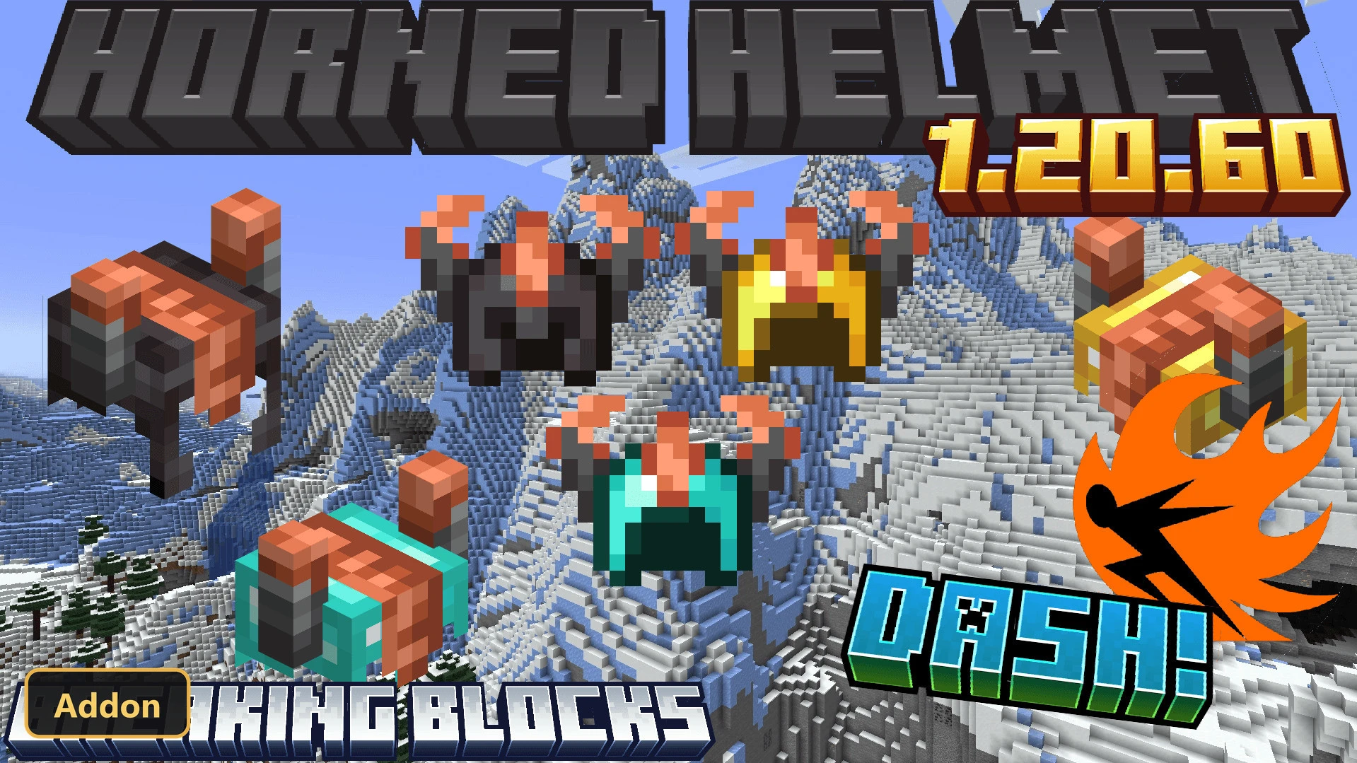 Horned Helmet (26+, 1.21) – MCPE/Bedrock Addon